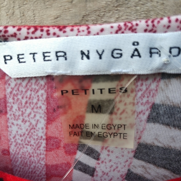 Sold Women's Top  Red Leopard/Zebra  Petite Med - Picture 2 of 8